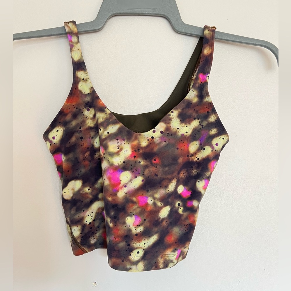 lululemon athletica Multicolor Abstract Align Tank Top with Pink Accents
